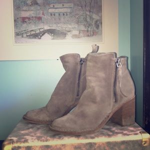 Dolce Vita Suede Heeled Ankle Boots
